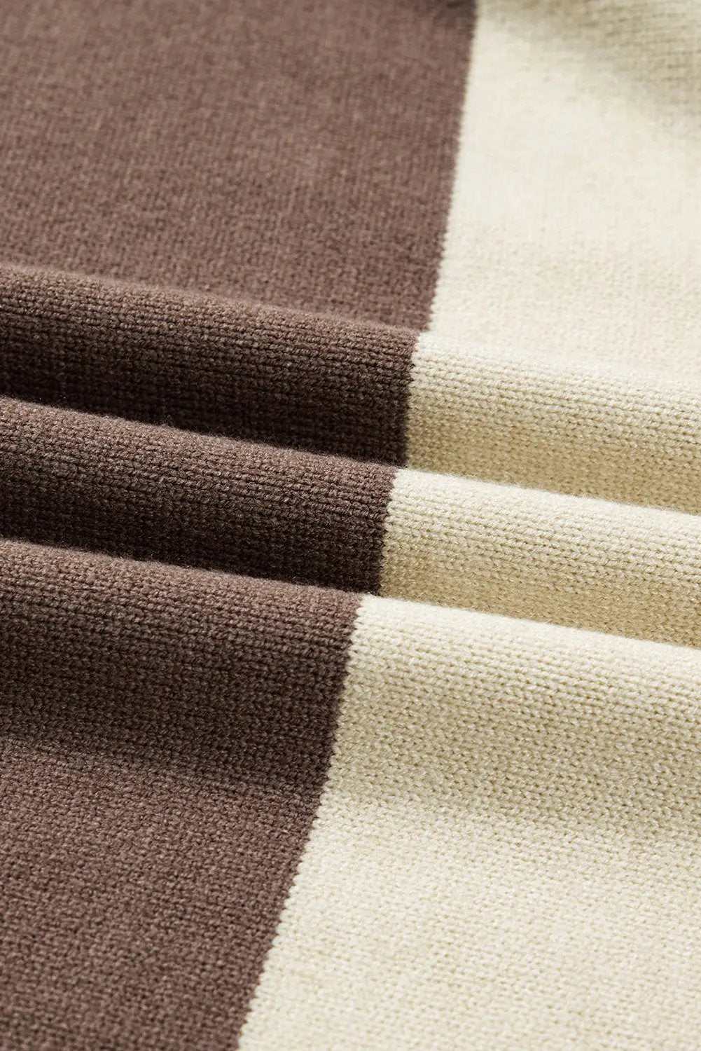 Black Colorblock Crew Neck Drop Shoulder Sweater Relaxed Fit Dear-Lover Dropshipping